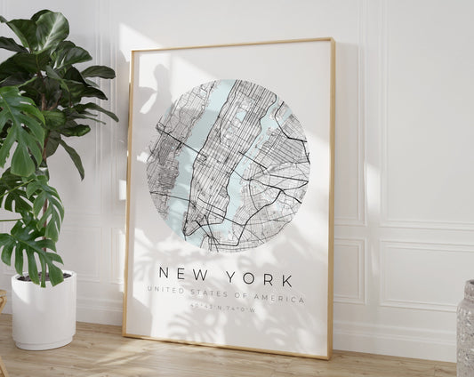 New York Poster Map