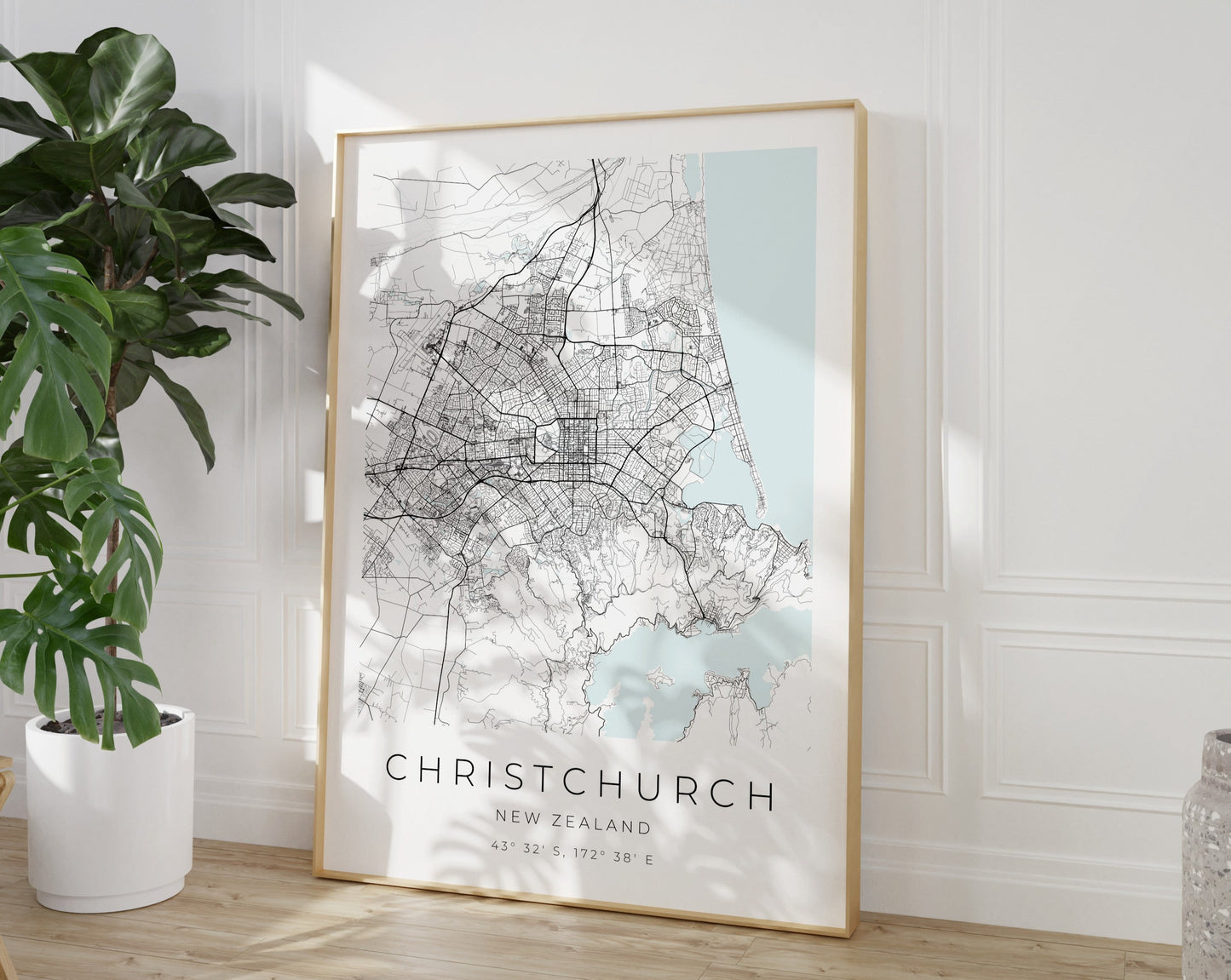 Christchurch Poster | Karte rechteckig