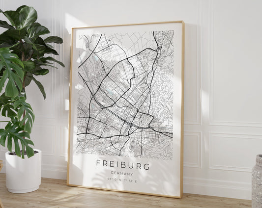 Freiburg Poster Map