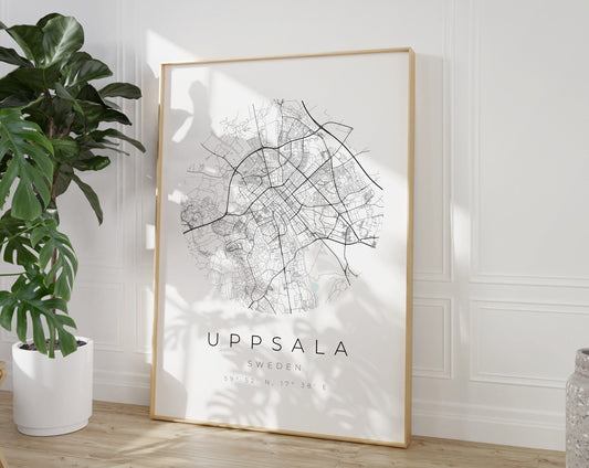 Uppsala Poster | Karte kreisförmig