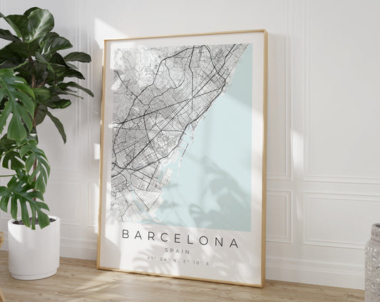 Barcelona Poster Map