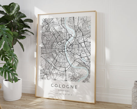 Köln Poster Map