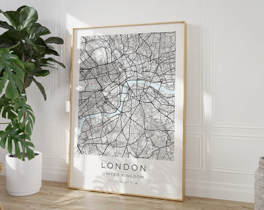 London Poster | Karte rechteckig