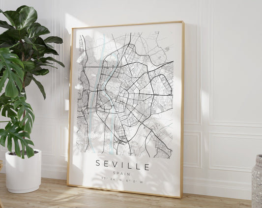 Sevilla Poster | Karte rechteckig