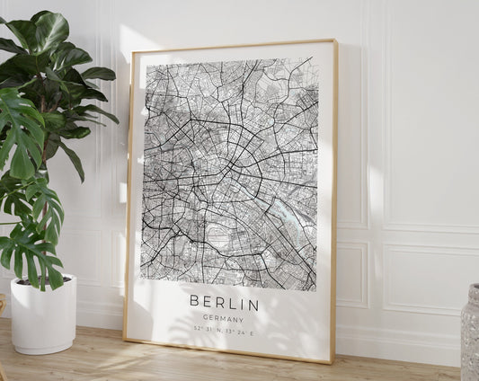 Berlin Poster | Karte rechteckig