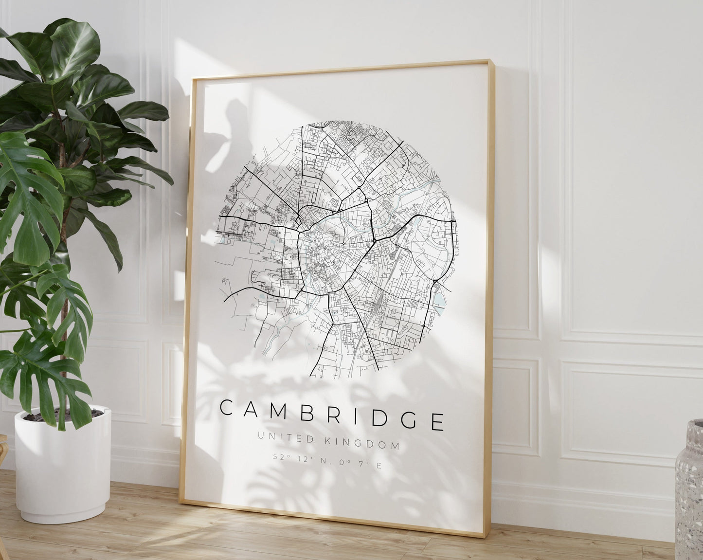 Cambridge Poster | Karte kreisförmig