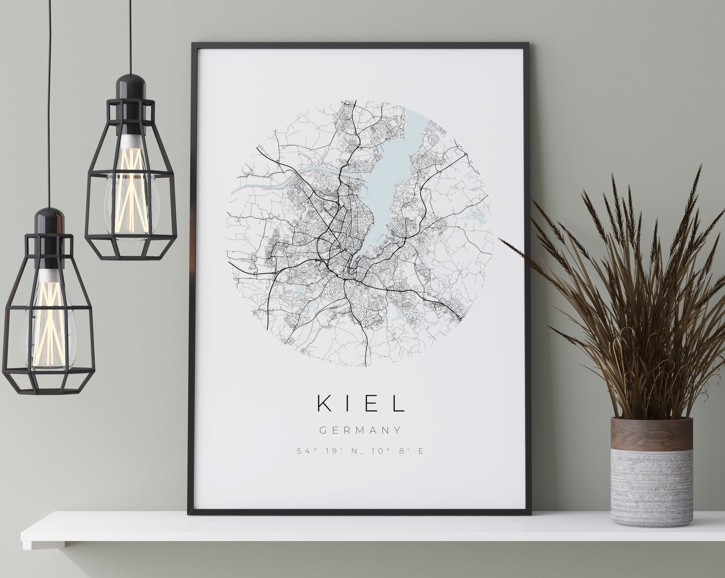 Kiel Poster Map