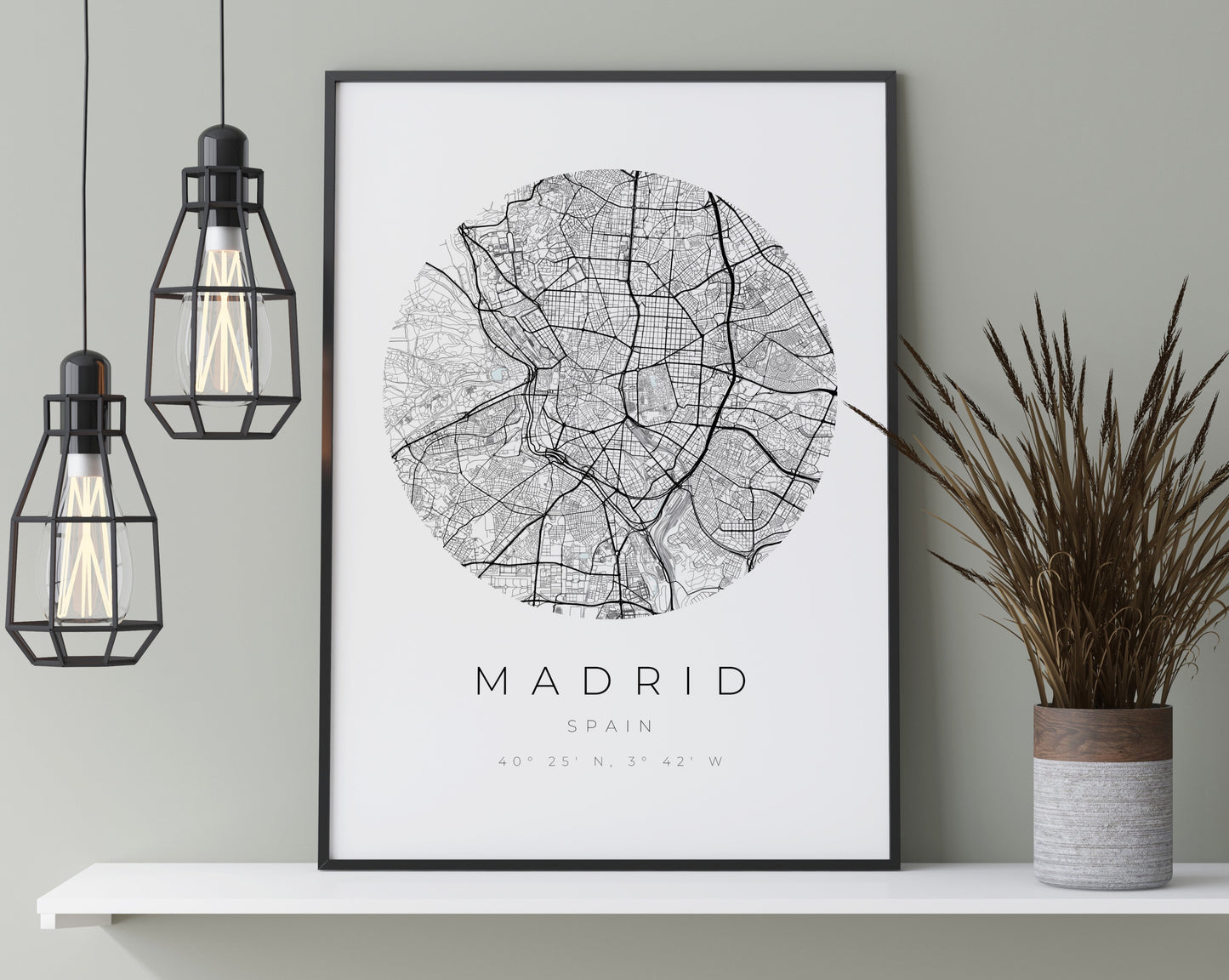 Madrid Poster Map