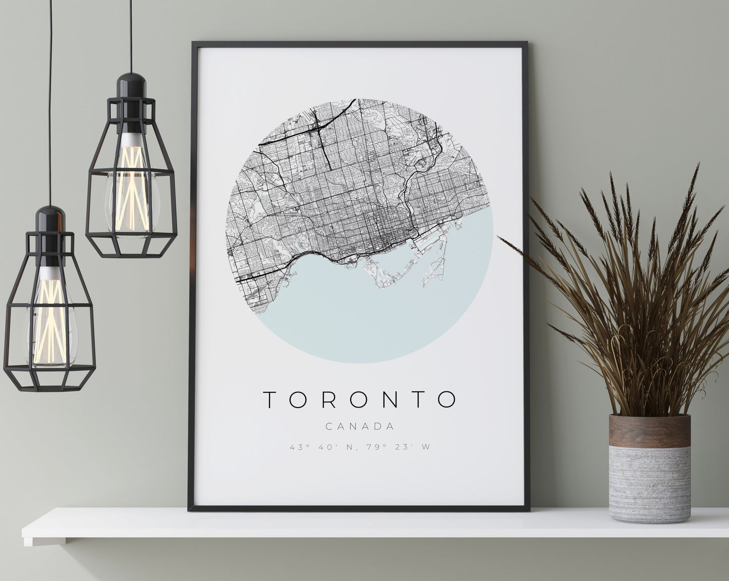 Toronto Poster | Karte kreisförmig