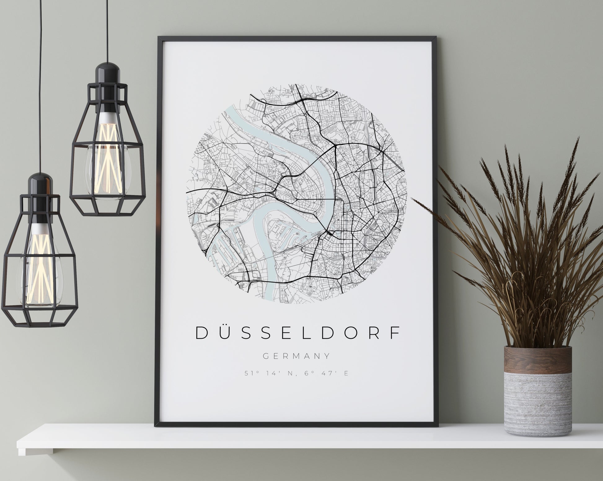 Düsseldorf Poster Map