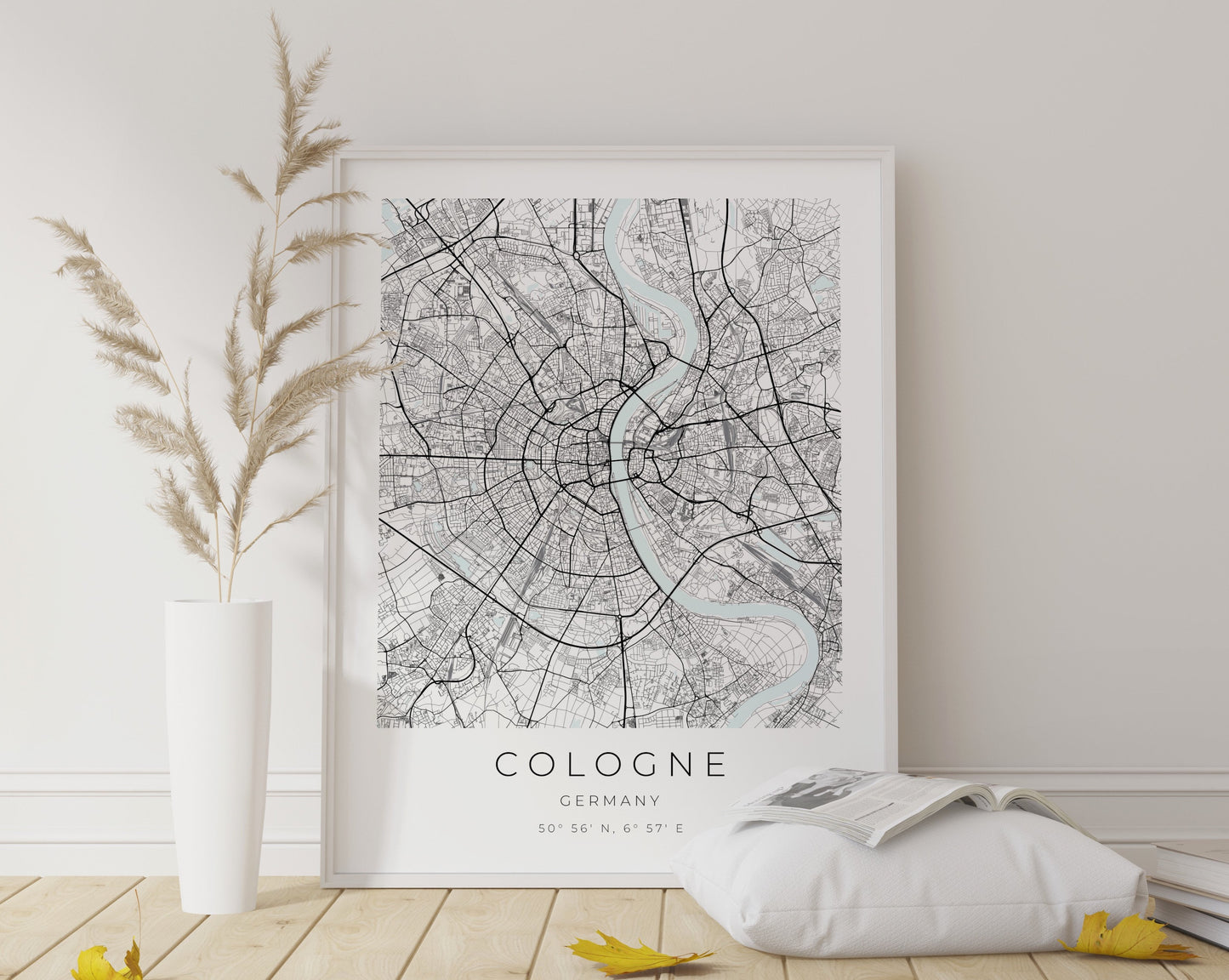 Köln Poster | Karte rechteckig