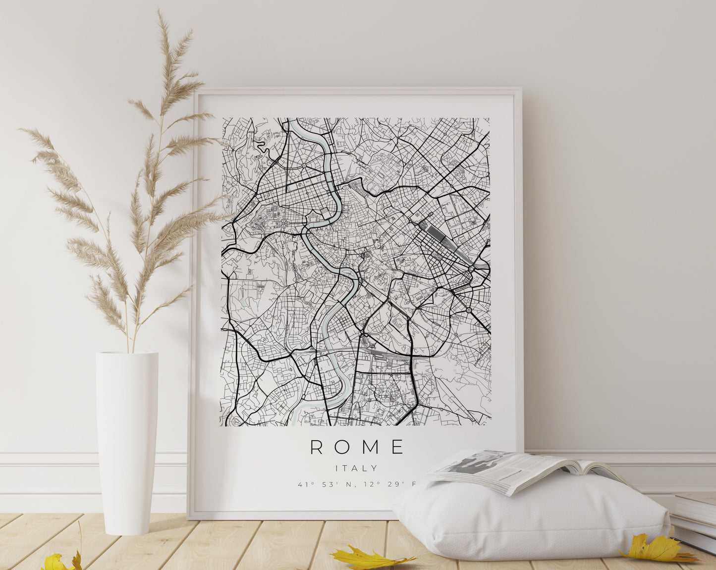Rom Map Poster | Karte rechteckig