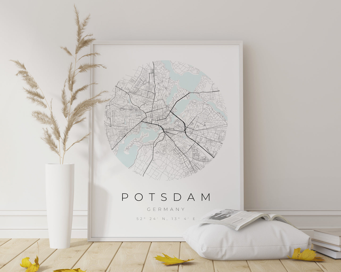 Potsdam Poster | Karte kreisförmig