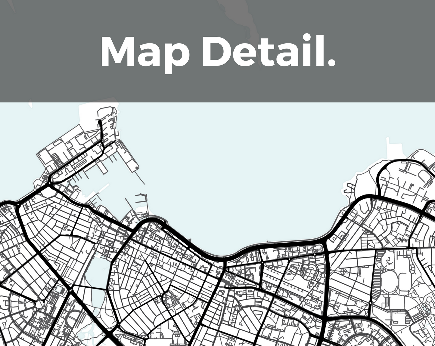 Reykjavík Poster | Karte kreisförmig